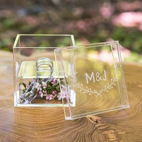 Acheter Boîte à faveur Cube en acrylique transparent, verre acrylique Plexi,  rangement en plastique, cadeau de mariage