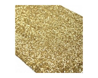 The gold sequin table runner for wedding/Christmas/baptism