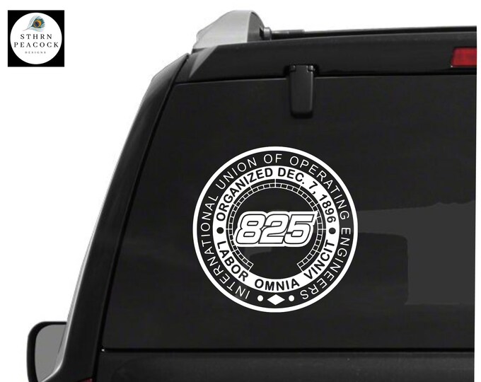 IOUE 825 Logo Vinyl Decal Sticker / Free Shipping / Union Decals