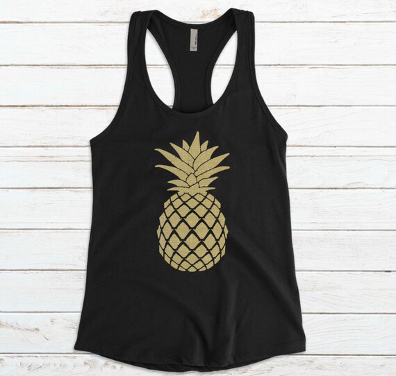 gold pineapple shirt
