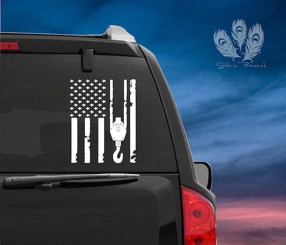 State of Louisiana Realistic American Flag Window Decal Various Sizes