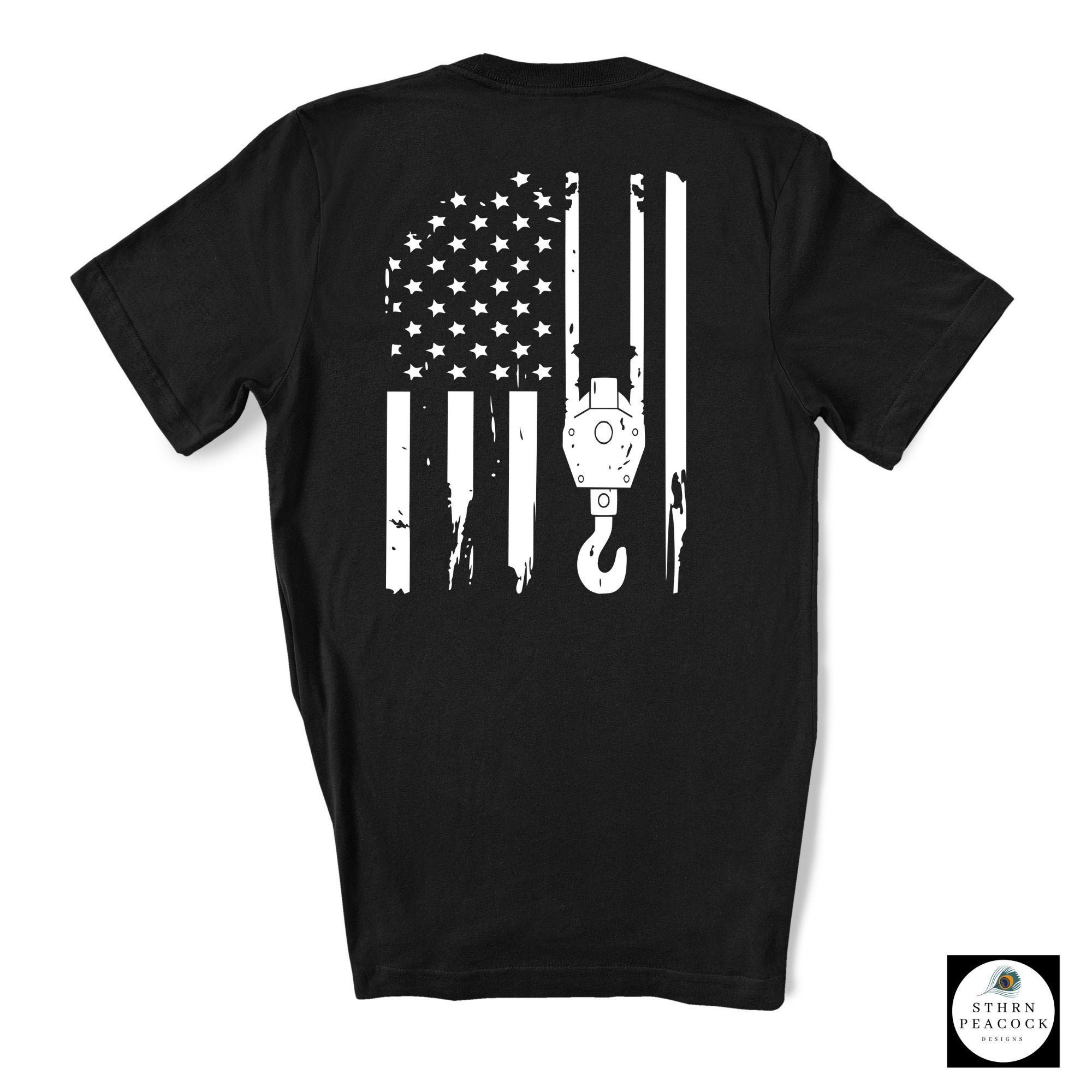 Crane Operator American Flag Shirt / Operator Gift