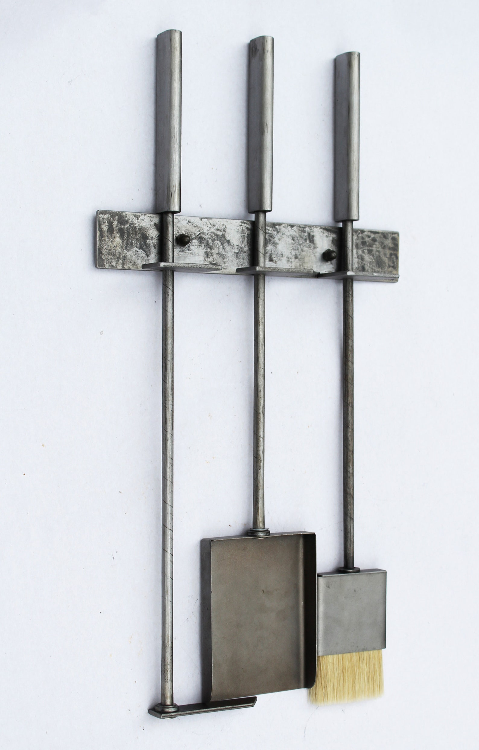 Fireplace tools Modern fireplace tool set wall mounted black Etsy.de