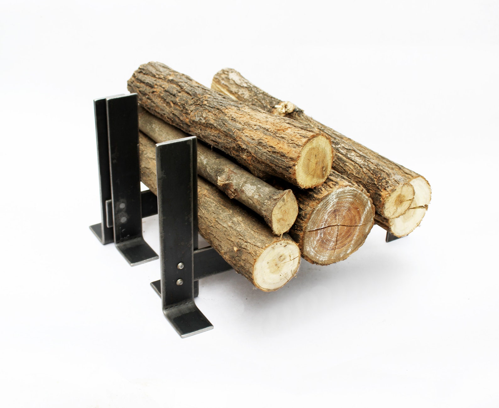 Andirons Fireplace Log Holder Fireplace Andirons Fire Wood Etsy