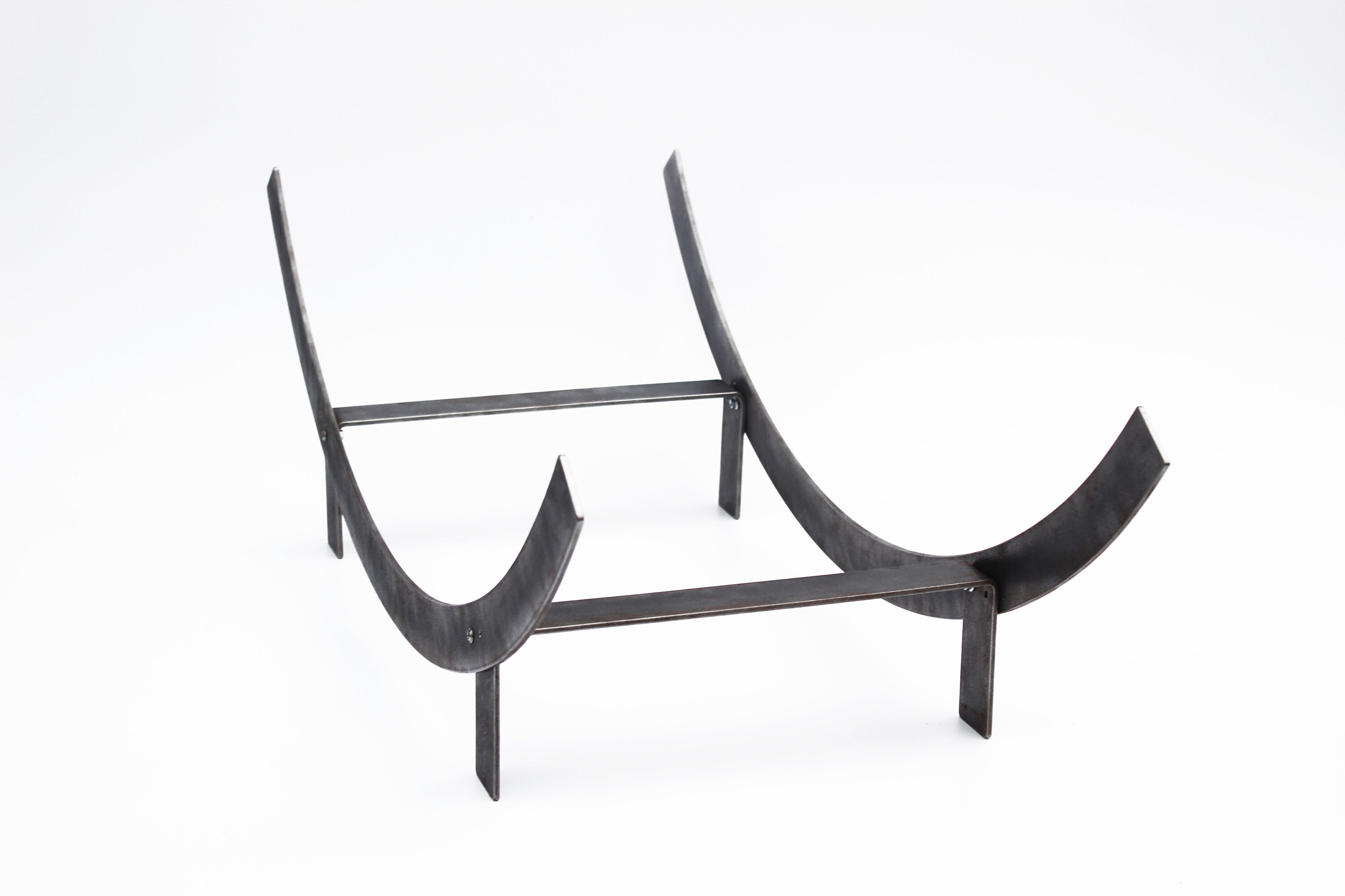 Firewood rack U shape fire wood holder Metal Log holder Etsy