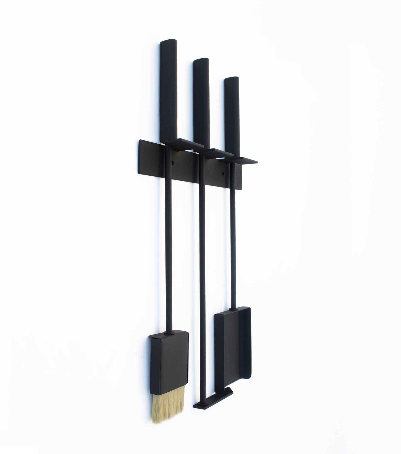 Hanging Fireplace Tools Modern Fireplace Tool Set Wall Mounted Etsy