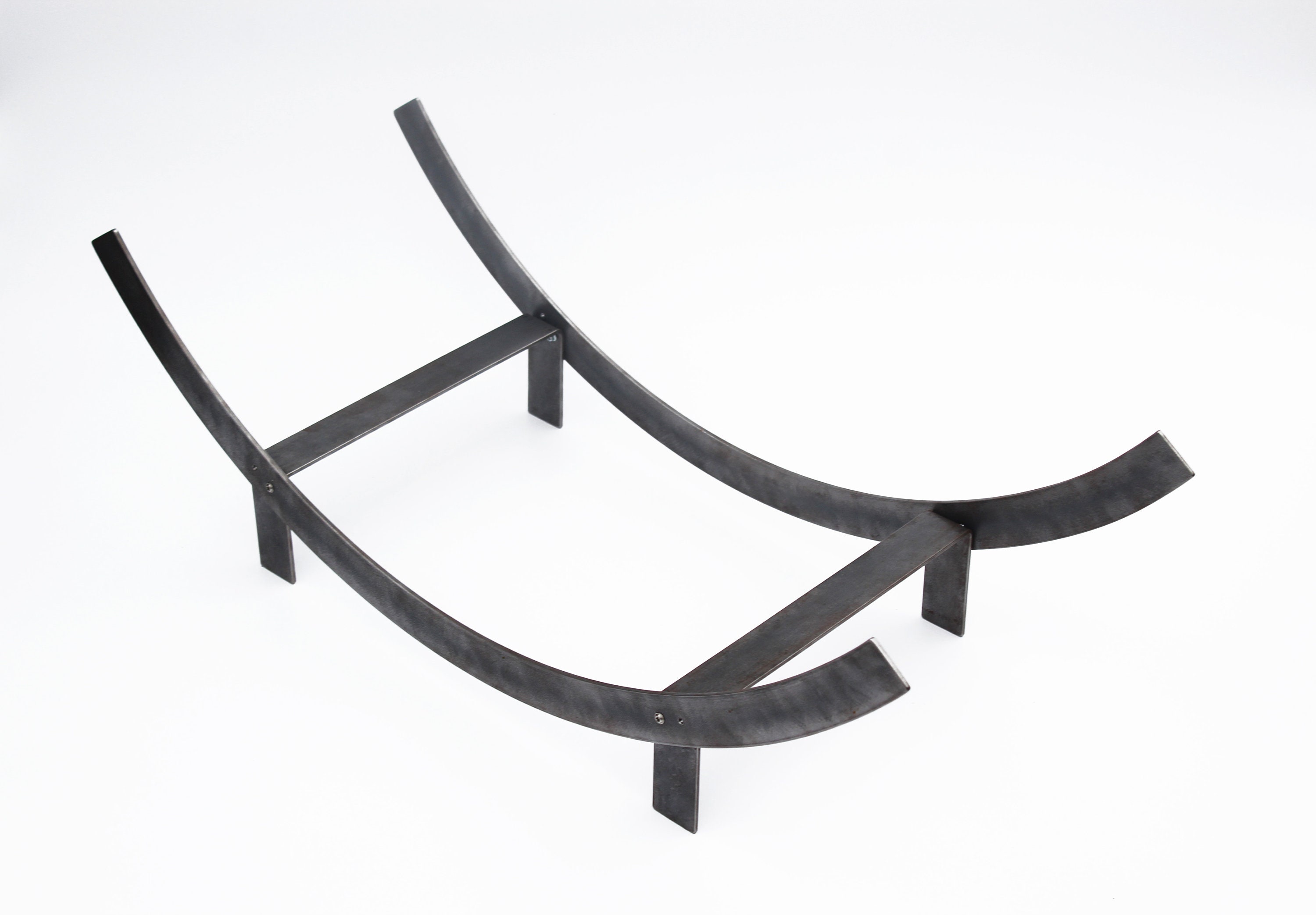 Firewood rack U shape fire wood holder Metal Log holder Etsy