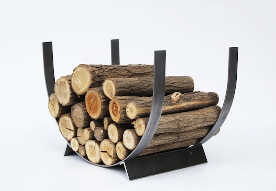 Firewood Holder Indoor Steel Log Holder Indoor Firewood - Etsy