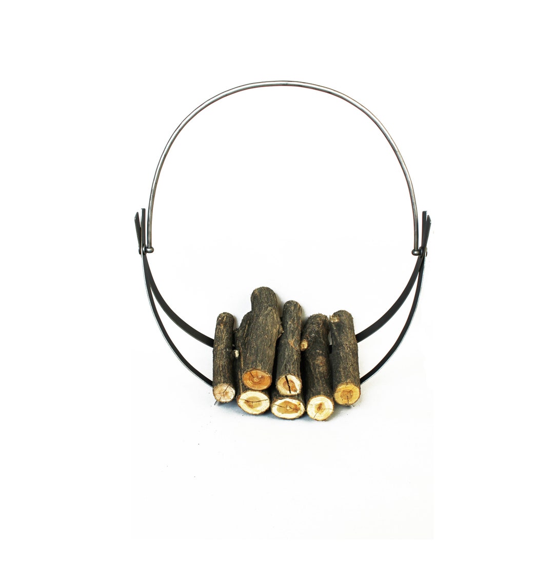 Round Log Holder for Fireplace Firewood Rack Firewood Etsy