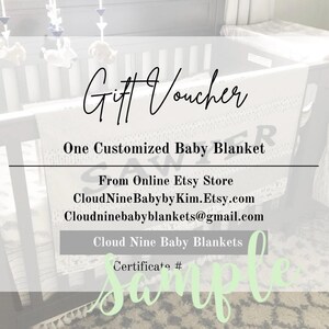 Buono regalo Personalizza Coperte per bambini personalizzate su ordinazione Quilt