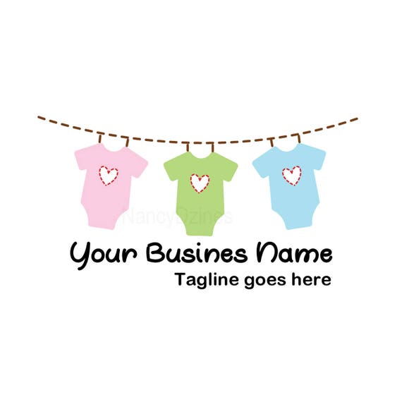 Embroidery Logo Sewing Logo Baby Boutique Logo Premade Etsy