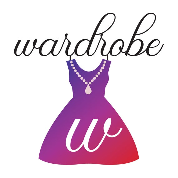 Wardrobe Logo Dress logo Premade boutique logo Fashion Etsy