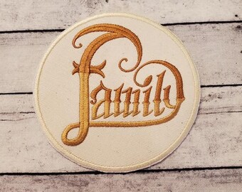Heart of the Family Embroidered Patch - Iron On or Sew On Applique