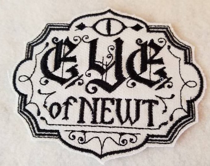 Eye Of Newt Patch: Embroidered Apothecary Applique - Made In USA