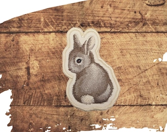 Benny Bunny Embroidered Patch: Iron On/Sew On Applique