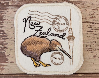 Passport New Zealand, Iron on Patch, Sew On Patch, Embroidery, Patch, Applique, Collectable, Made In USA, Handmade