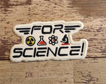 For Science Patch: Embroidered Nerdy Applique - Made in USA