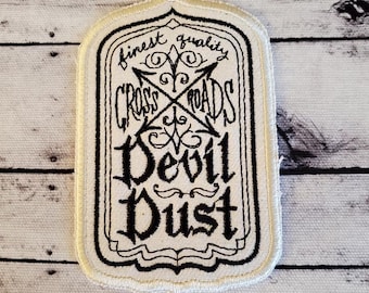 Devil Dust Patch: Embroidered Apothecary Applique - Made In USA