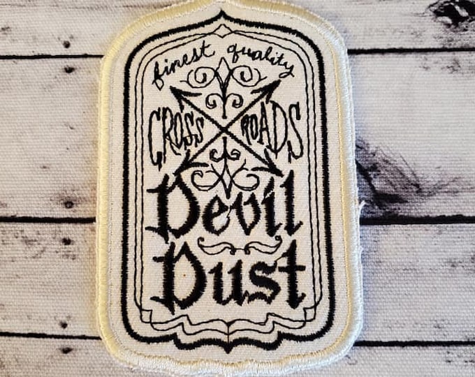 Devil Dust Patch: Embroidered Apothecary Applique - Made In USA