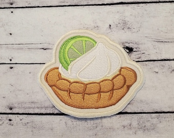 Fruit Tartlet Patch: Handmade Embroidered Applique - Made In USA