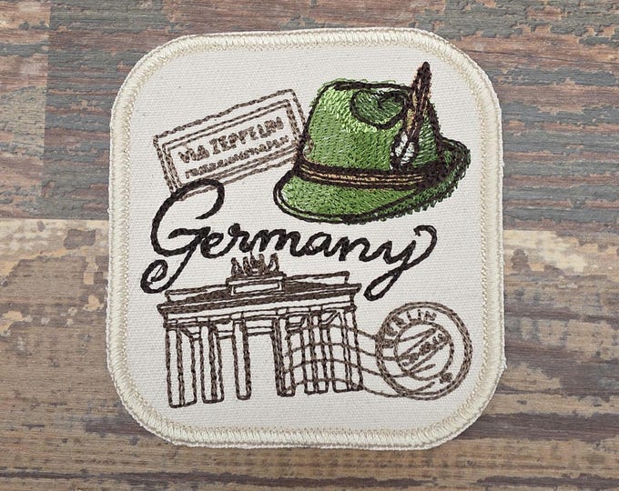 Germany Passport Patch: Handmade Iron-On Travel Souvenir