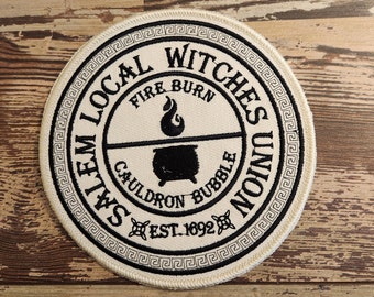 Local Witches Union Patch: Salem Embroidery Applique - Made In USA