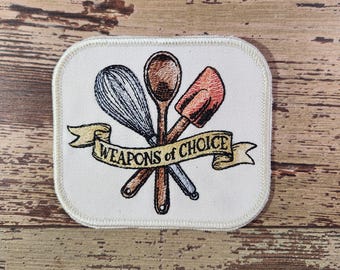 Weapons Of Choice, Iron on Patch, Sew On Patch, Embroidery, Patch, Applique, Collectable, Made In USA, Handmade