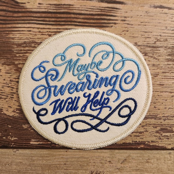 Swear Embroidery Etsy