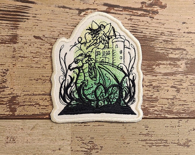 Literary Fantasy, Iron on Patch, Sew On Patch, Embroidery, Patch, Applique, Collectable, Made In USA, Handmade, Nerdy, Reading, Literary