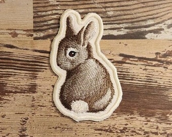Benny Bunny, Iron on Patch, Sew On Patch, Embroidery, Patch, Applique, Collectable, Made In USA, Handmade, Bunny, Bunny Patch, Rabbit