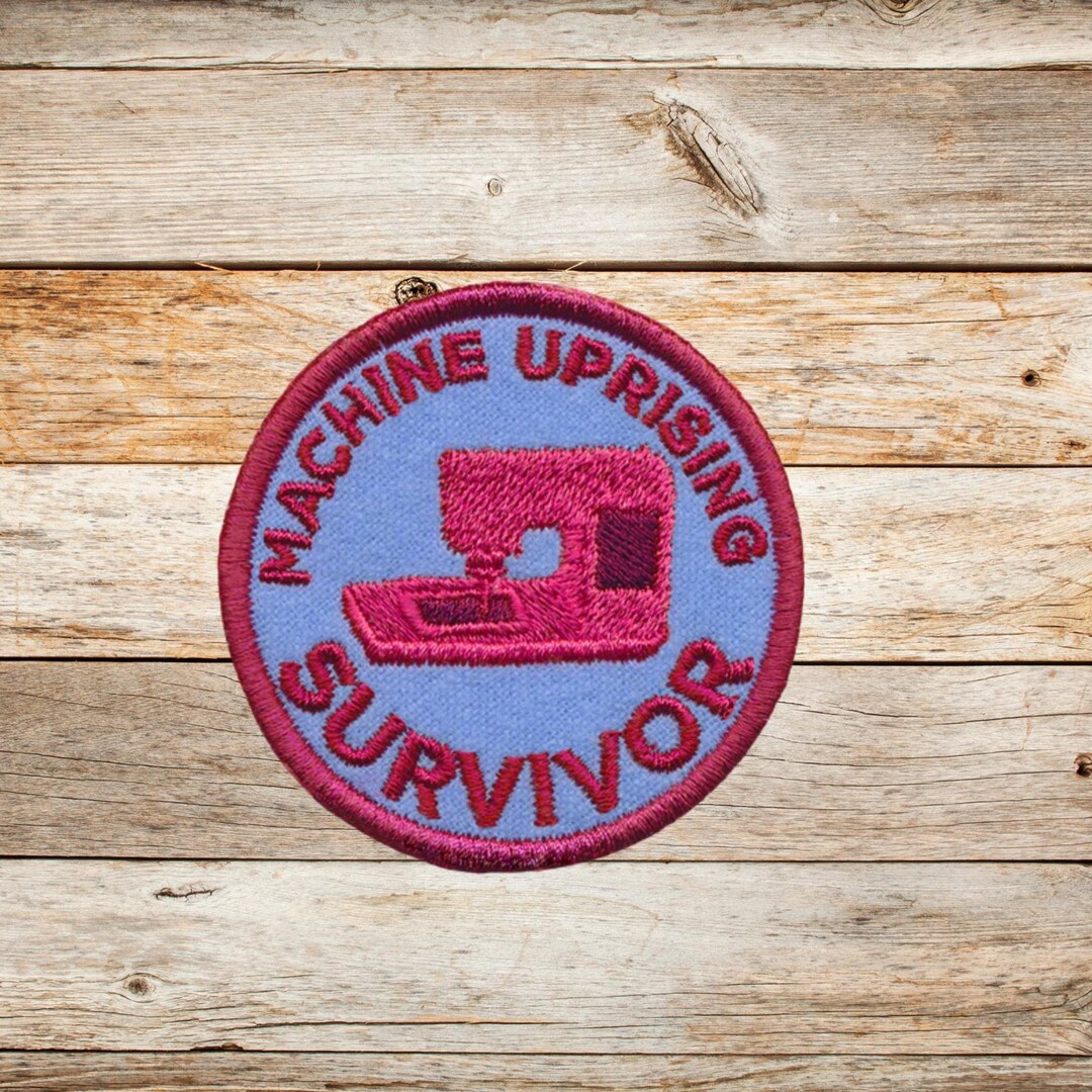 Machine Uprising Survivor Patch: Embroidered Applique, Made in USA - Etsy