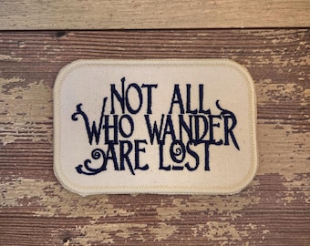 Wanderlust, Iron on Patch, Sew On Patch, Embroidery, Patch, Applique, Collectable, Made In USA, Handmade