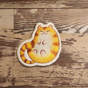 Tabby Cat, Iron on Patch, Sew On Patch, Embroidery, Patch, Applique, Collectable, Made In USA, Handmade