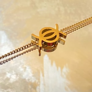 UNIQUE 18k PVD Gold-Plated Waterproof & Tarnish Free Adjustable 16 Inch Necklace