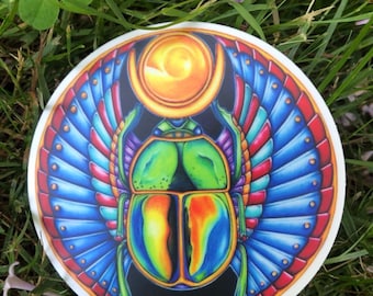 Sticker Circular Scarab Beetle