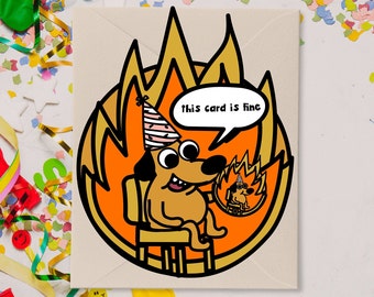 Dog In Fire Meme Etsy Dog In Fire Meme Etsy