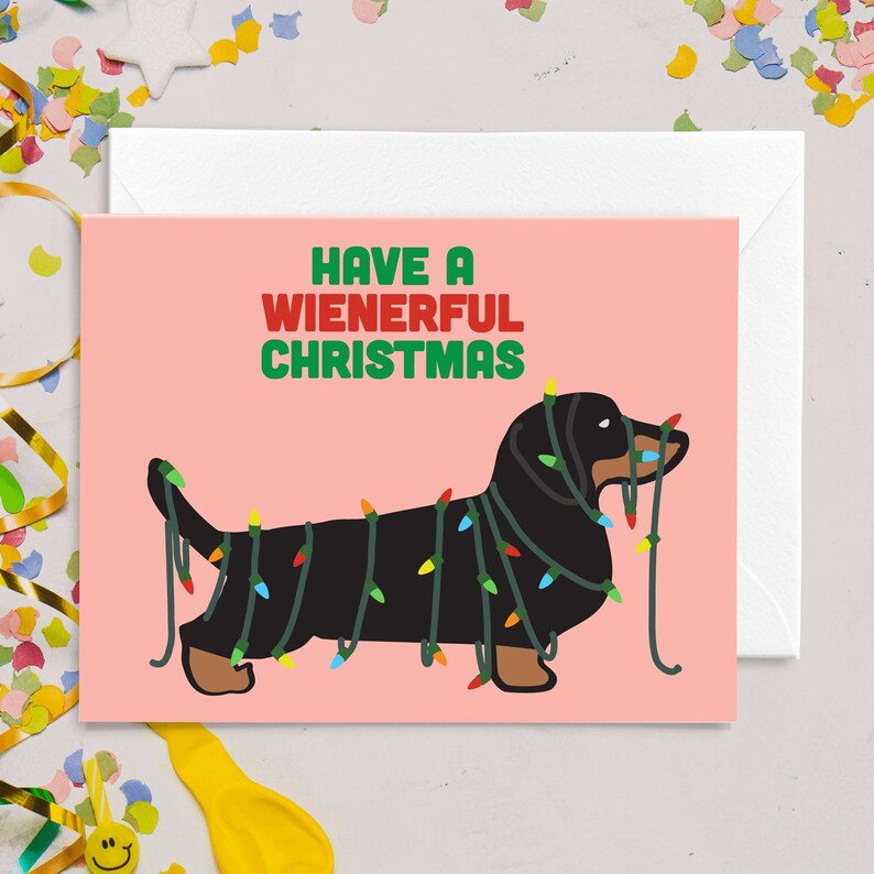Weiner Dog Christmas Cards 