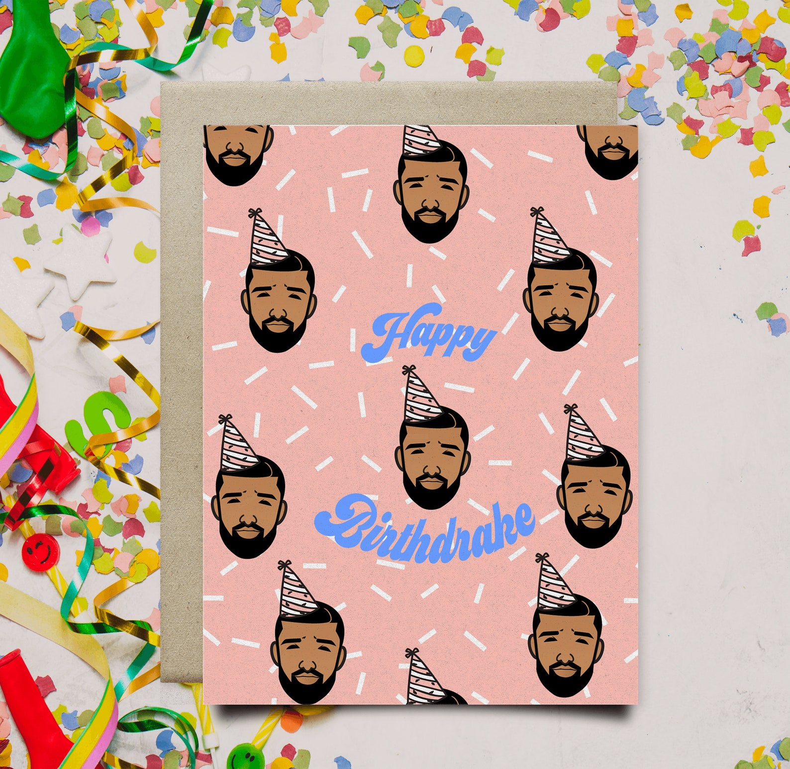 Drake Birthday Card Happy Birthdrake Funny | Etsy