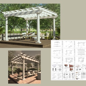 Planes de pérgola que mejoran su paisaje Una pérgola impresionante y duradera