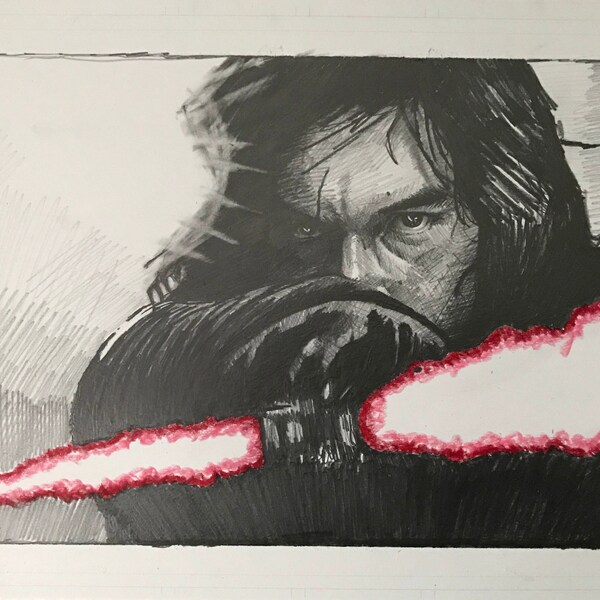 Kylo Ren - from the Last Jedi - print - 11x17