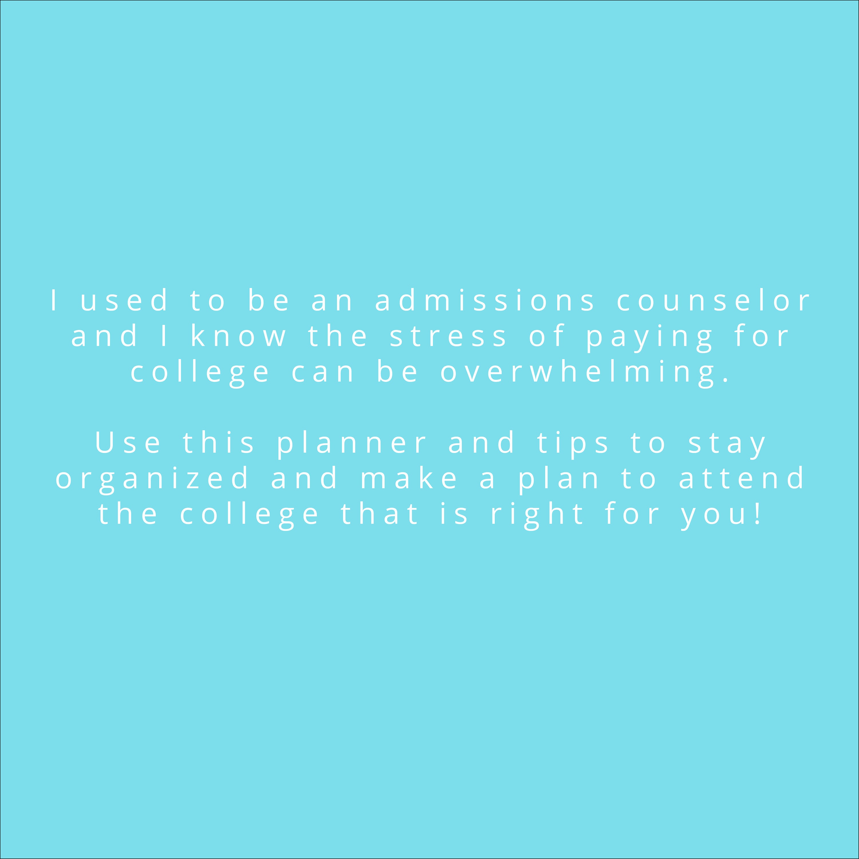 College Scholarship Planner Printable | Paying for College | Written by ...