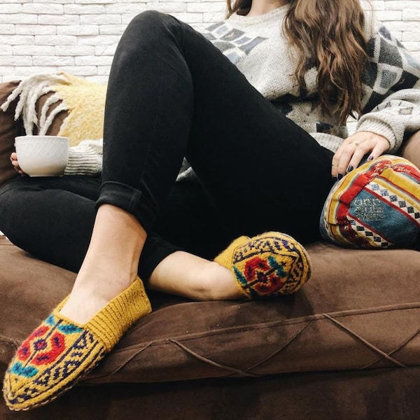 Slipper Socks With Grippers Etsy