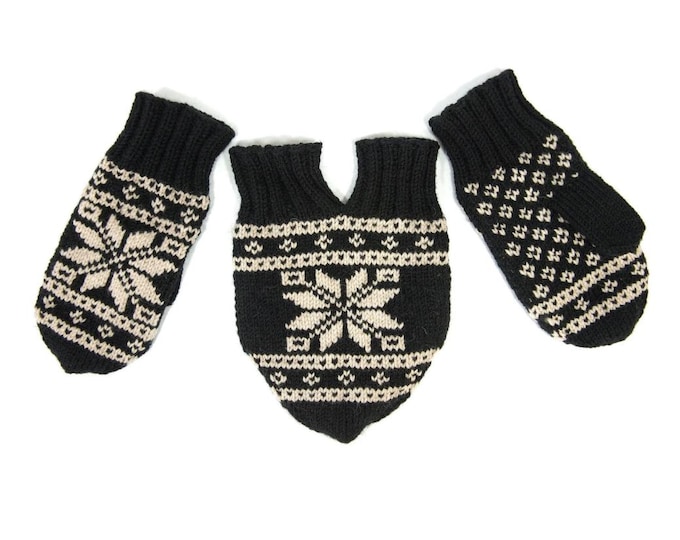 Smittens Nonwool Gray or Black, Knit Couple's Mittens Gloves, Unique corny wedding gift. Lover's gloves. US shipping.