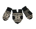 Smittens Acrylic (nonwool), Couples Gloves Black, Red, Beige or Gray White snowflake hand-knit set of 3. SHIPPING from Azerbaijan. product logo