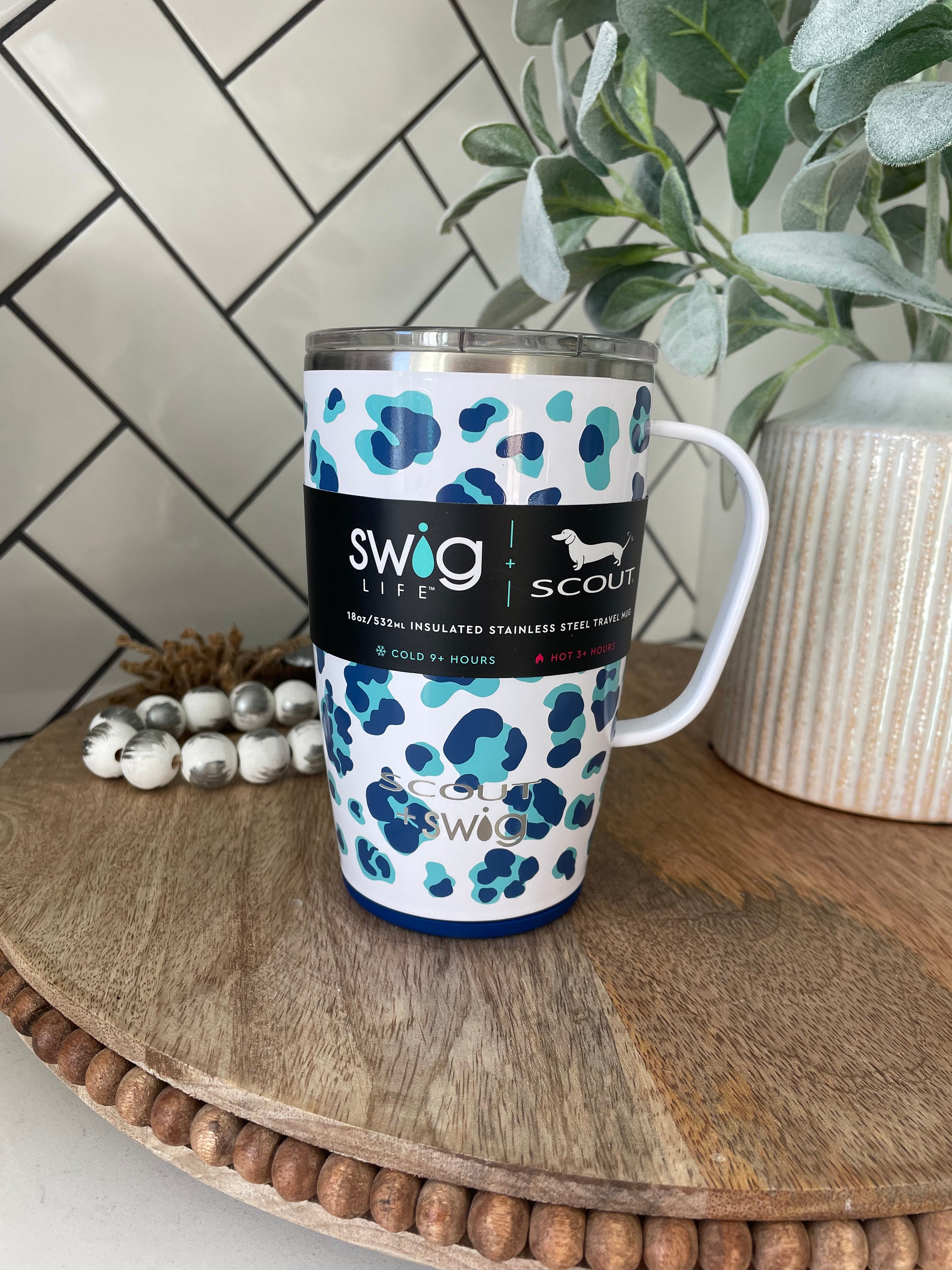 Swig 18 oz Black Walnut Mug - FREE Monogram at Initial Styles