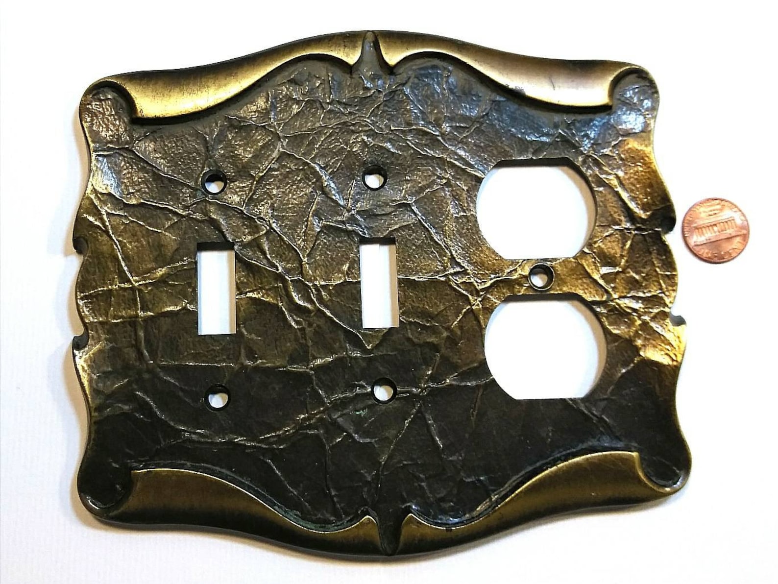 SWITCH PLATES Vintage Solid Brass Home decor Wall decor Etsy