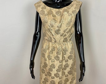 Gold Vintage Cocktail Dress