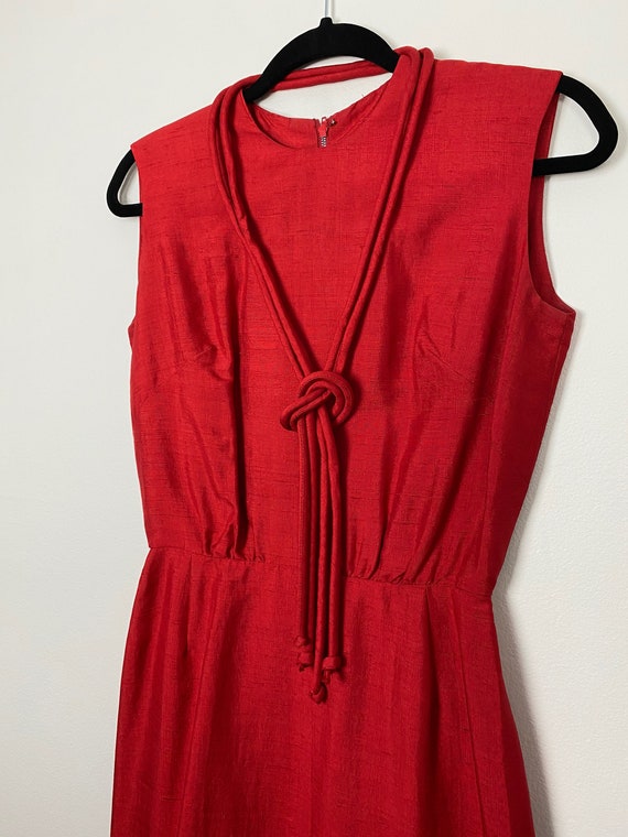 Red 1950s Cocktail Dress