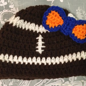 Football Beanie with Team Colors