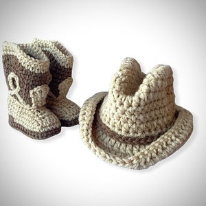 Baby Cowboy Boots and Hat Set